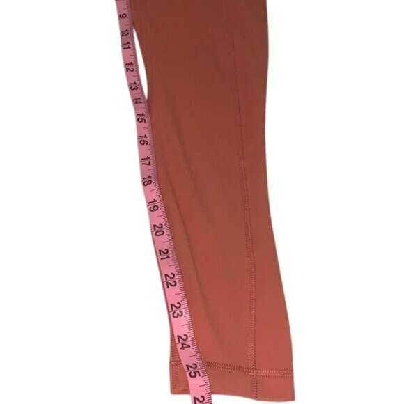 Yogalicious High-Waisted Leggings With Pockets Rust Orange S 86% Polyester 14% S - Picture 12 of 12